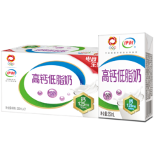 再降价、plus会员、概率券，需凑单:伊利 高钙低脂牛奶 250ml*21盒＊3件