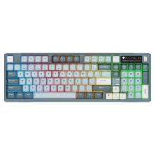 plus：机械师(MACHENIKE) GK80 三模机械键盘  墨苍青 TTC金星轴