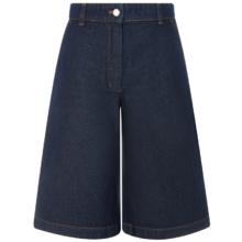 MAISON KITSUNÉ MAISON KITSUNE 24春夏新款女士蓝色棉质直筒休闲五分牛仔短裤