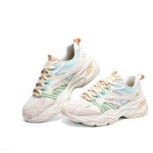 PLUS会员：Skechers 斯凯奇 元气熊 女士秋季老爹鞋 自然色/多彩色