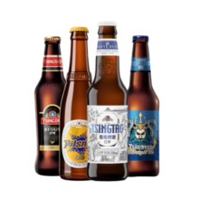 青岛啤酒（TsingTao）精酿组合小瓶330ml*8瓶礼盒 国庆出游