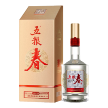 20点、京东秒杀：五粮液 五粮春 第二代 45度 浓香型白酒 500ml 单瓶装