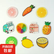 创意文创 磁性贴 软萌水果软磁 可爱卡通 早教贴 黄橙