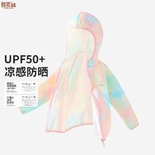 熊家社 儿童防晒衣男女童透气中大童防晒服外套夏季开衫连帽衫速干
