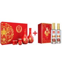 京东百亿补贴：郎酒 红花郎10 500ml*2瓶 礼盒装+顺品郎 金盖红顺 45度 480ml*2瓶 组合装