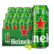 Heineken 喜力 经典黄啤 国产啤酒 500mL 12罐