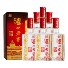 二人团：泸州老窖六年窖头曲 浓香型白酒 52度 500ml 6瓶 整箱装(内含礼品袋)