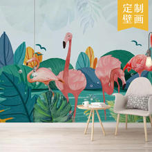 others 其他 爱茜家 简约现代美式 芭蕉叶壁画 深灰色
