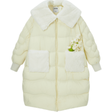 LEDIN 乐町 毛绒口袋中长羽绒服 C2ACC440630