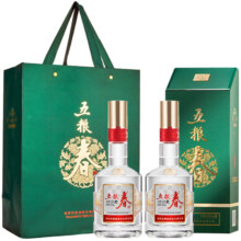 0点、京东秒杀：五粮液 五粮春 二代菁萃 52度 浓香型白酒 550ml*2瓶 礼盒装