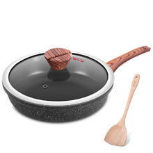 炊大皇 平底锅煎锅 耐磨易洁牛排煎蛋不粘深煎锅28cm 电磁炉通用 B50144