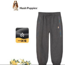 Hush Puppies 暇步士 儿童百搭休闲长裤 深花灰B款 130cm