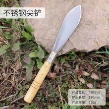 花栖湖 园艺工具三件套 不锈钢尖铲