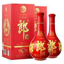 LANGJIU 郎酒 红花郎10（十）第四代 酱香型白酒 双瓶装 53度 500mL 2瓶