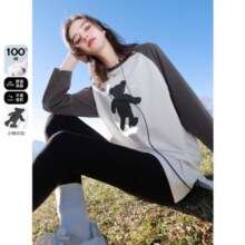 3COLOUR 三彩 女士印花插肩袖T恤W391E2016Z0067