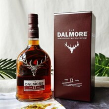大摩（DALMORE）【官方授权行货】大摩威士忌 苏格兰原瓶进口单一麦芽洋酒700ml  大摩12年