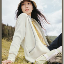 plus会员：beneunder 蕉下 外套女万粒绒秋冬宽松款初暖轻量PO87424 原露米