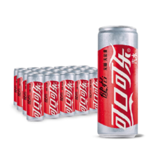可口可乐健怡汽水 碳酸饮料 330ml*24罐 整箱装 新老包装随机发货