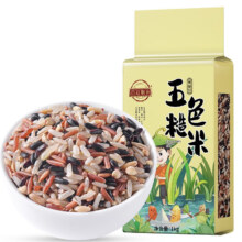 PLUS会员：品冠膳食 五色糙米(黑米红米糙米燕麦米荞麦米) 1kg (2斤装)