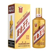 PLUS：茅台王子酒 金王子 53度 500mL 1瓶 单瓶装 酱香型高度白酒礼盒