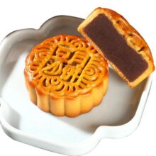 月饼莲蓉蛋黄豆沙广式黑芝麻水果100g零食糕点多口味散装团购批发