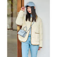 京东PLUS：TANBOER 坦博尔 女款翻领轻薄饼干羽绒服 TD236266 （四色可选）