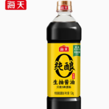 百亿补贴！海天 零添加纯酿特级生抽酱油 1.2kg