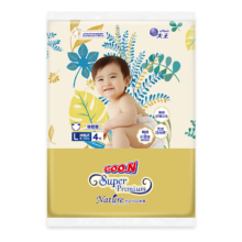 大王（GOO.N）光羽致本之源 纸尿裤L4片(9-14kg)尿不湿 双重植物提取 试用装
