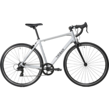 仅限今日、PLUS会员：DECATHLON 迪卡侬 RC100 公路自行车 酷冷银 M-2711940
