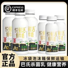 百亿补贴：JUNLEBAO 君乐宝 悦鲜活牛奶A2型450ml*3+A2型260ml*3瓶巴氏杀菌学生营养低温鲜奶