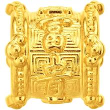 CHOW TAI FOOK 周大福 故宫系列富贵三春景足金黄金转运珠吊坠R35637