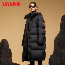 YAYA 鸭鸭羽绒服  羽绒服女长款过膝冬季新款时尚宽松保暖外套