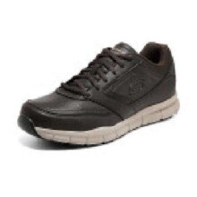 概率券、PLUS会员：Skechers 斯凯奇 低帮系带 休闲皮鞋 77156 BLK