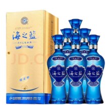 Plus会员：洋河 海之蓝蓝色经典42度375ml*6瓶 整箱装