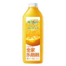 PLUS会员、分地区：味全 每日C橙汁1600ml 100%果汁 冷藏果蔬汁饮料 露营聚会