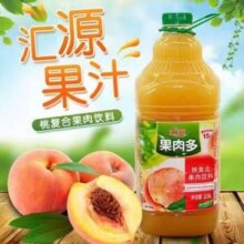 汇源果汁 果肉多 桃复合果肉饮料 2.5L