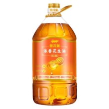 金龙鱼花生油4升浓香花生油一级压榨4L/桶家用食用油官方正宗桶装