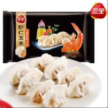 PLUS会员：三全 私厨水饺 虾仁玉米水饺 480g*任选4件