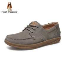 需首单礼金、PLUS会员：Hush Puppies 暇步士 休闲皮鞋男士 W1D44AM3 灰色