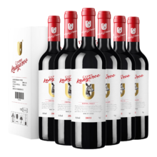 皇冠袋鼠 智利进口红酒 西拉设拉子13.5度干红葡萄酒750ml*6瓶