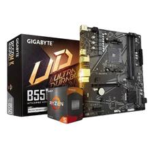 百亿补贴：AMD R5-5600 CPU处理器+技嘉 B550M-K D4主板 板U套装