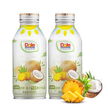 Dole 都乐 菠萝椰子气泡果汁 400ml*2瓶