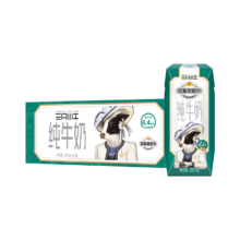 再降价、plus会员：现代牧业 三只小牛纯牛奶整箱装 200ml*24盒*5件