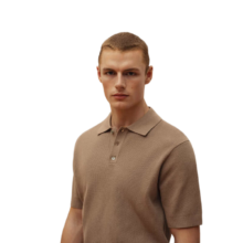 概率券：Massimo Dutti 男装 休闲纯色舒适百搭针织短袖POLO衫 00902350