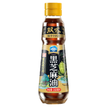 plus、概率券：双嗒黑芝麻油香油 物理压榨 重庆老字号 160ml 玻璃瓶装