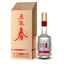 20点开始：WULIANGYE 五粮液 五粮春 第二代 浓香型白酒 52度 500ml 单瓶装