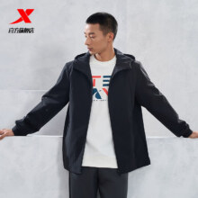 PLUS会员：特步 双层风衣男春季新款防风夹克保暖外套976129150560
