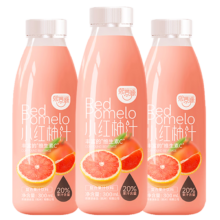 熙景源 小红柚汁混合果汁300ml*3瓶 柚子味