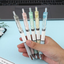 概率券:按动中性笔K35莫兰迪彩色简约款 0.5mm高颜值按动笔 1支笔 送+1支笔芯