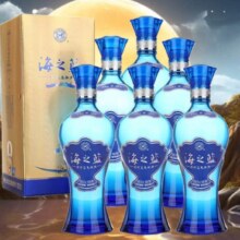 puls会员：洋河 海之蓝 浓香42度 520mL*6瓶